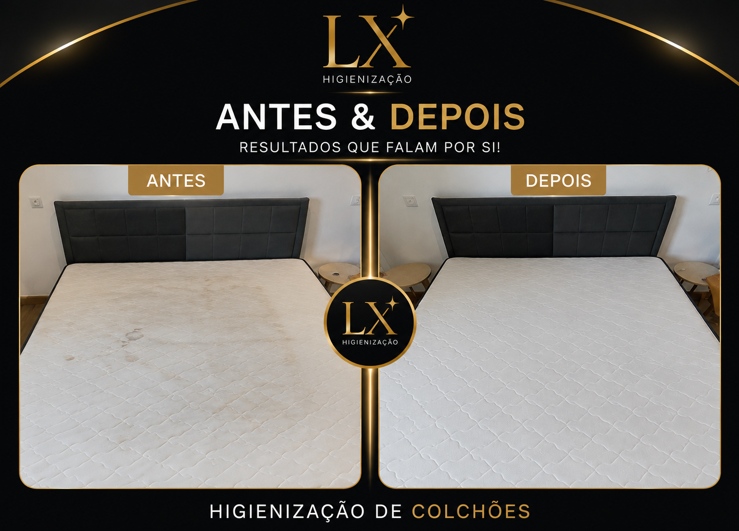 Antes e depois — Colchão King Size